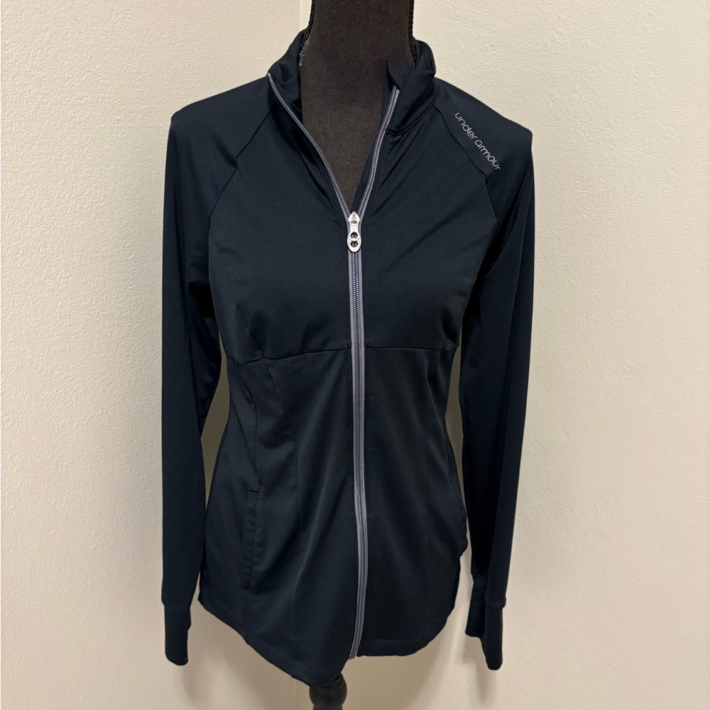 Under Armour Women’s Black Semi Fitted All Season Gear Jacket Size Medium